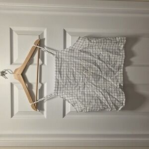NWT- Frank and Oak - Seersucker Top in White and Black